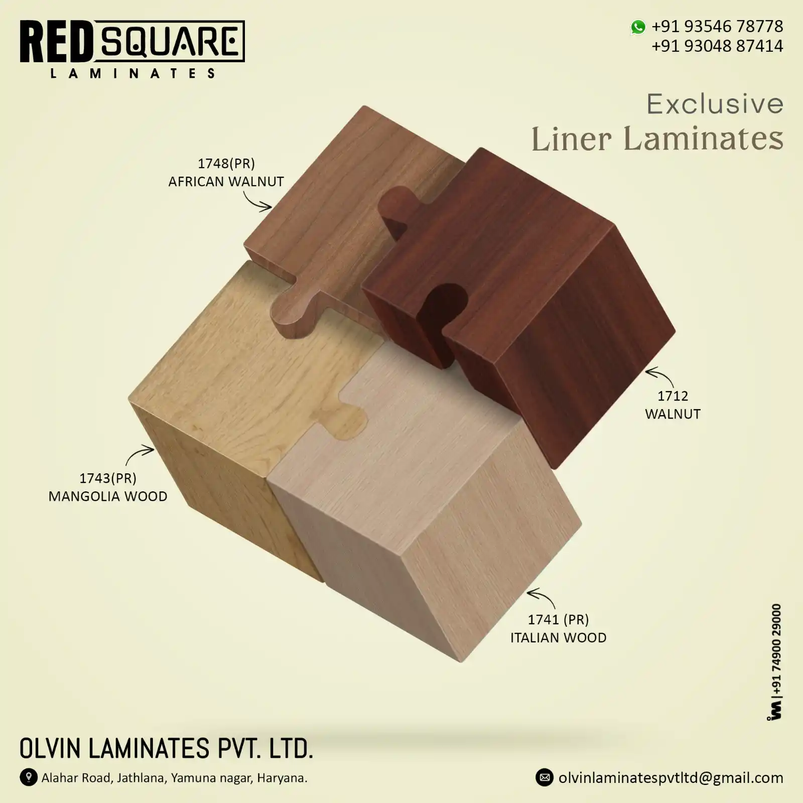 Image from IBAIS MEDIA-WOODEN: *Manufacturers of 0.72, 0.82, 0.92 Off White And Fabric Liner Laminate...
