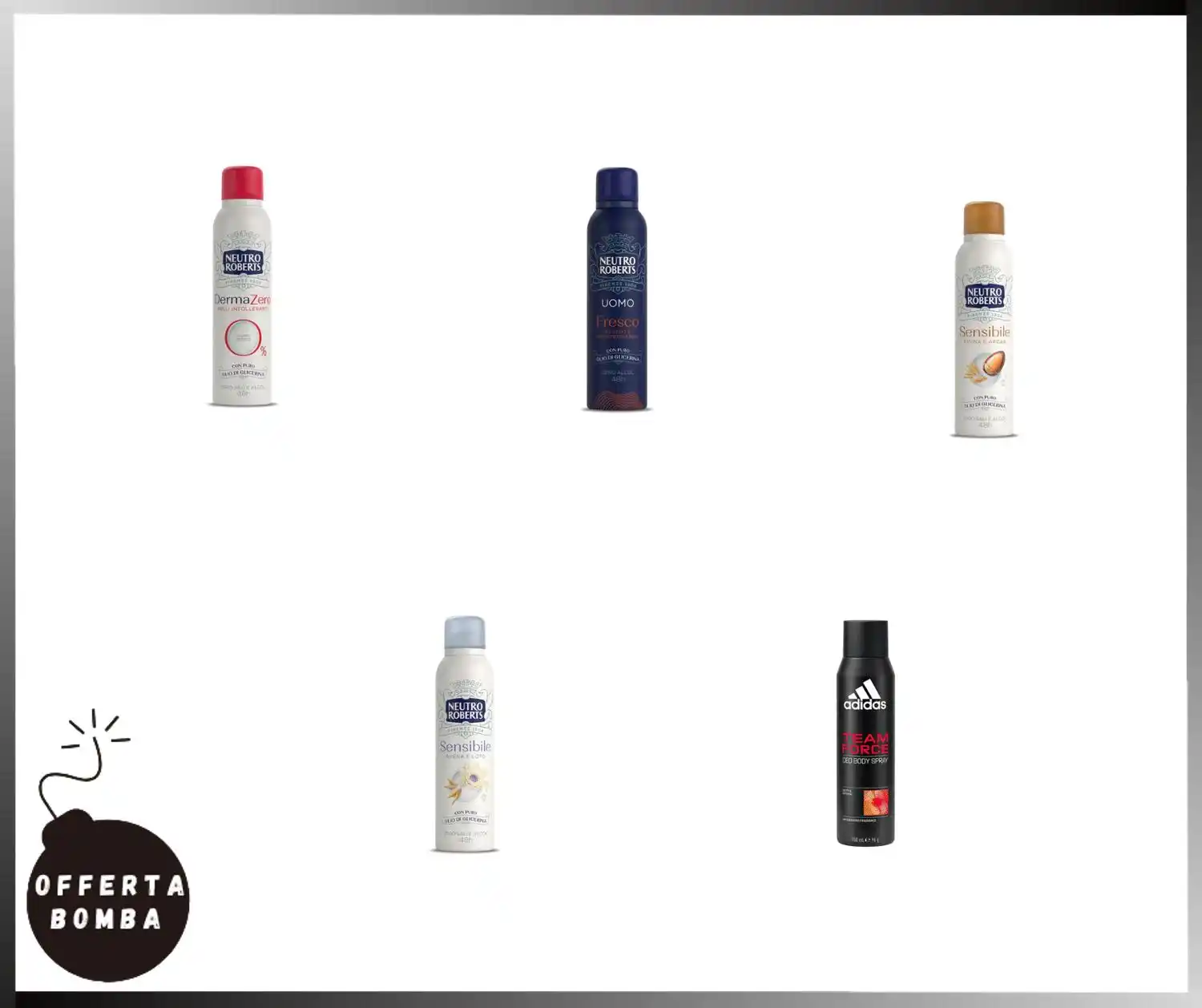 Image from Le Offerte di Joy: *🧨 Minimo Storico* 🟢 *Neutro Roberts, Deodorante Spray Dermazero* 💰...