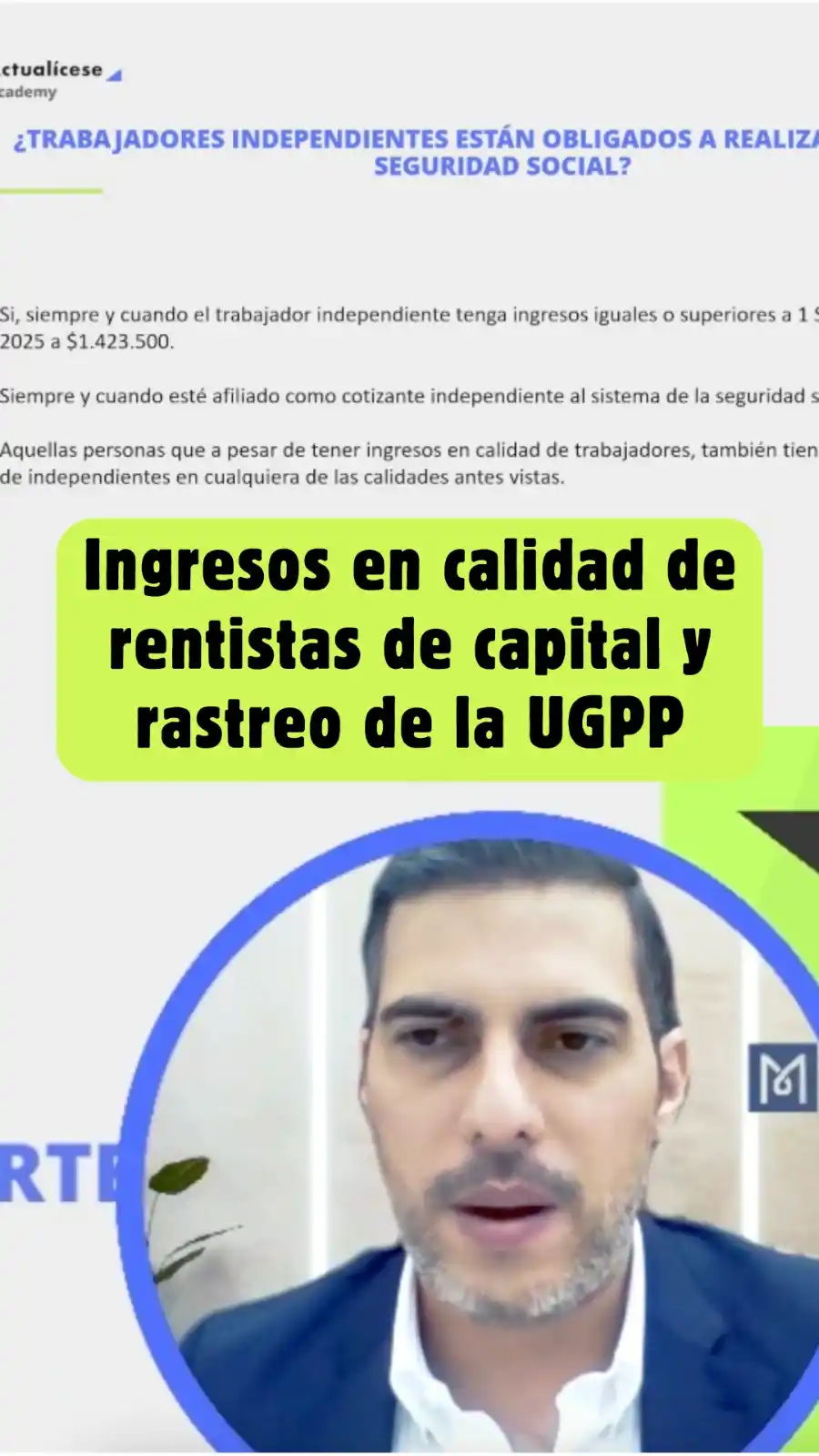 Image from Actualícese: 🔴 Mira toda la capacitación Trabajadores independientes y UGPP: cumpl...