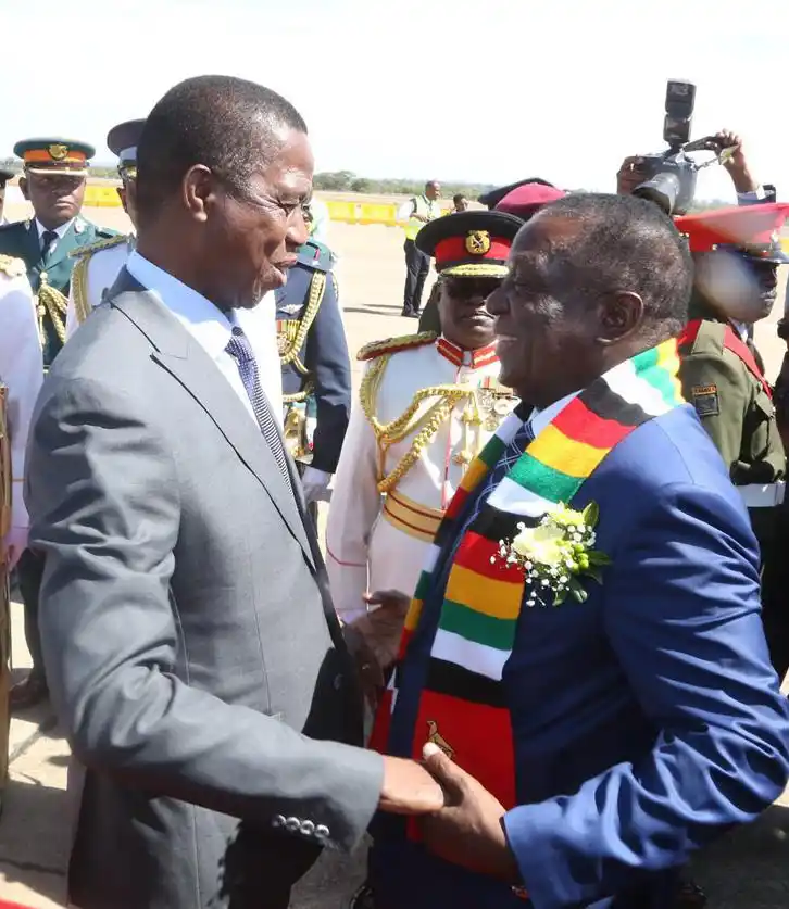 Image from The Voice Online News: *Mnangagwa reiterates his Law School training claim in Zambia alongsid...