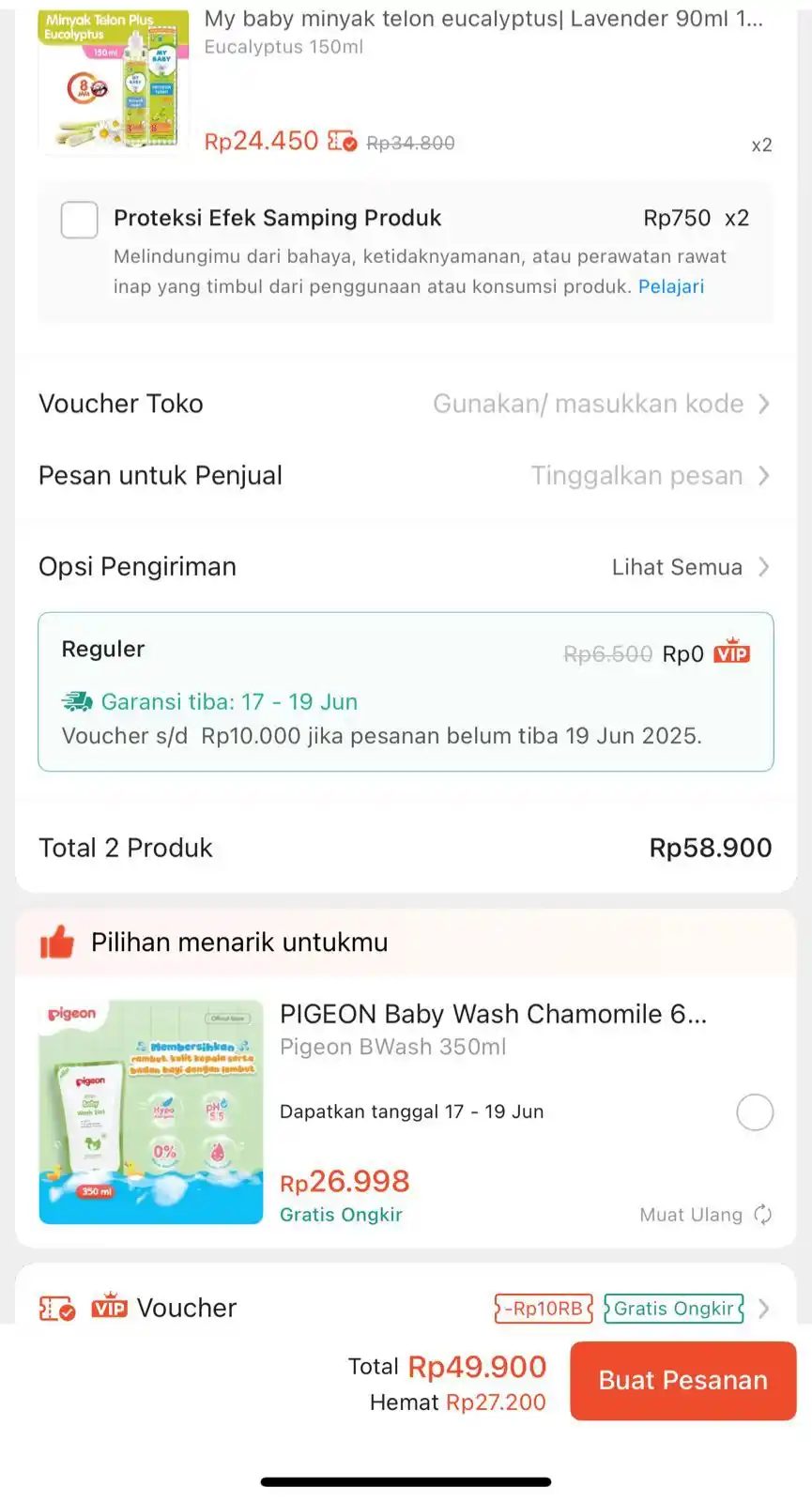 Image from INFO PROMO RACUN SHOPEE CUAN: My baby telon 150ml cuma 25rb/pc pake diskon 20% 10RB nempel https://s...