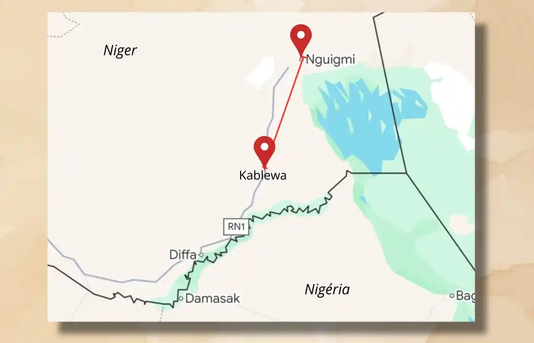 Image from Abdou Pagoui: 🟥▪️Niger - Diffa : Ce 10 juin, un véhicule de transport a été interce...