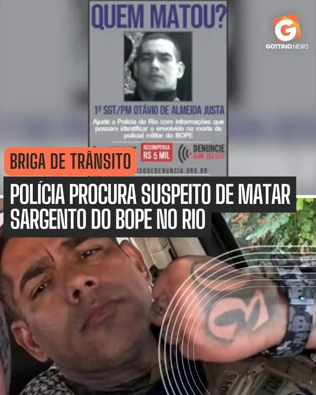 Image from Gottino News: 👉O Disque Denúncia divulgou um cartaz solicitando informações sobre ...