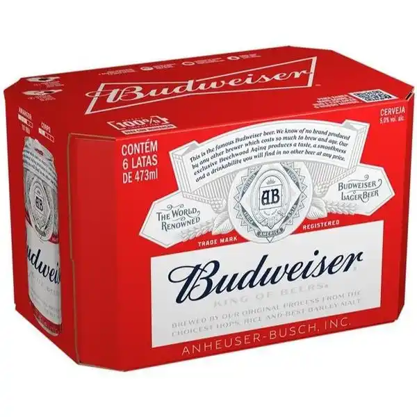 Image from Canaltech Ofertas: 🍺🍺🍺 Pack 12 Unidades Pack de Budweiser Lata 473ml, 12 Unidades A...