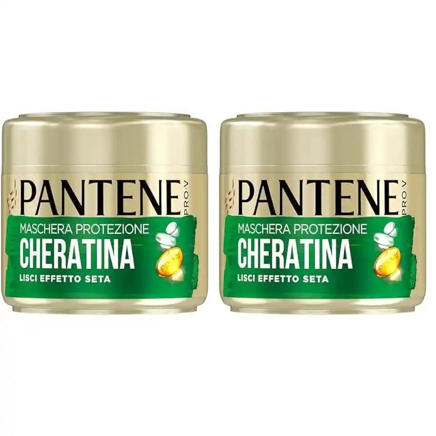 Image from Supermercato Sottocasa: 👀 Pantene Pro-V Maschera Capelli Lisci Effetto Seta, Protezione Chera...