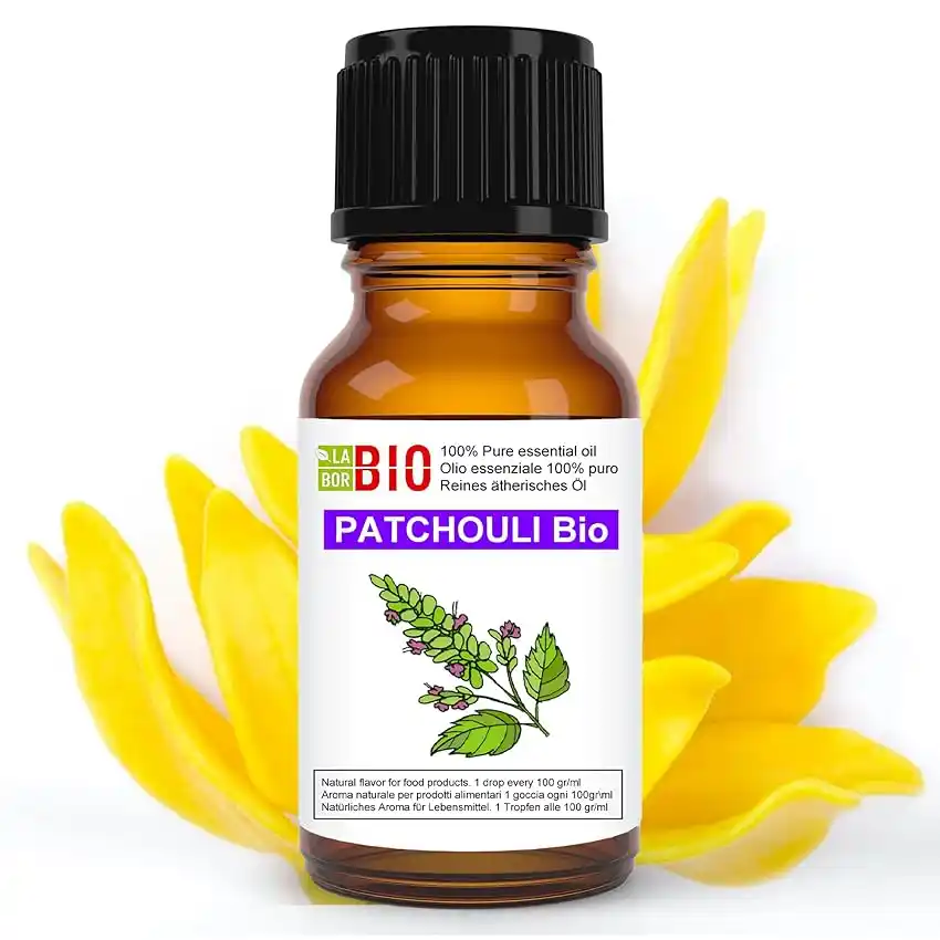 Image from Supermercato Sottocasa: 👀 Patchouli Bio Olio essenziale 100% Puro 5 ml - Uso interno Terapeut...