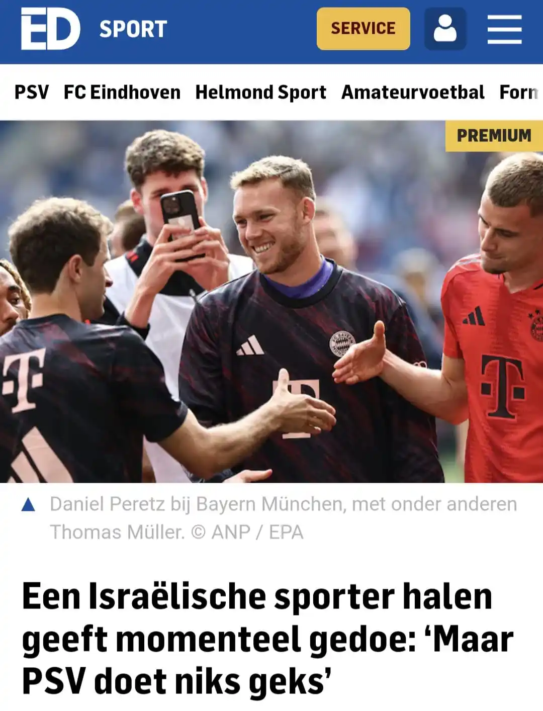 Rik Elfrink - PSV - ED post