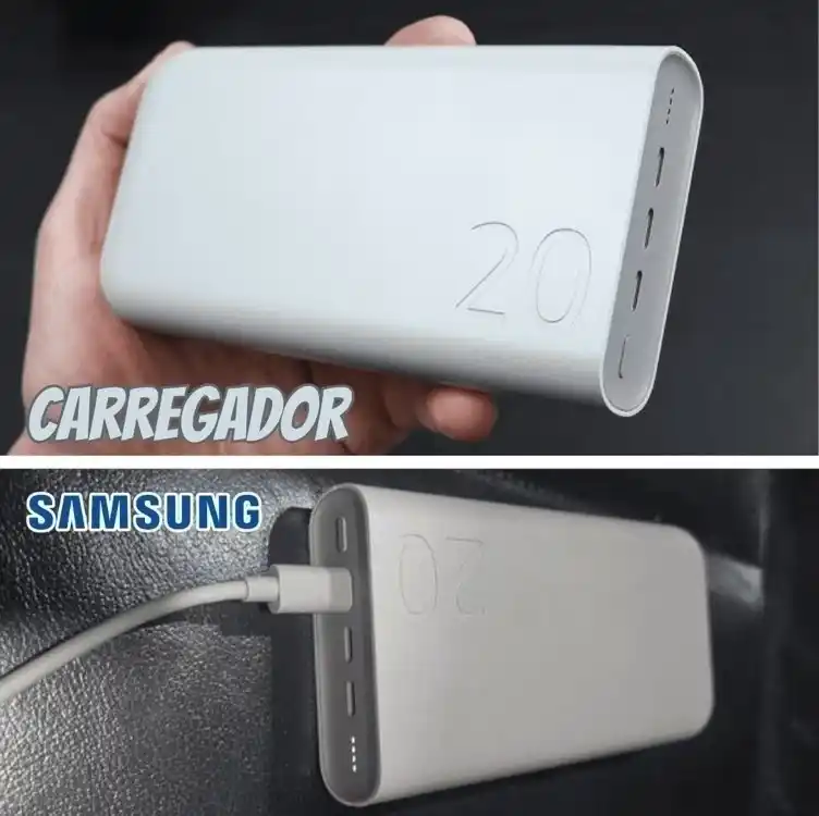 Image from Rafael Pacheco Ofertas: ⚡ POWERBANK SAMSUNG ORIGINAL 45W! Carregue até 3 dispositivos ao mesmo...