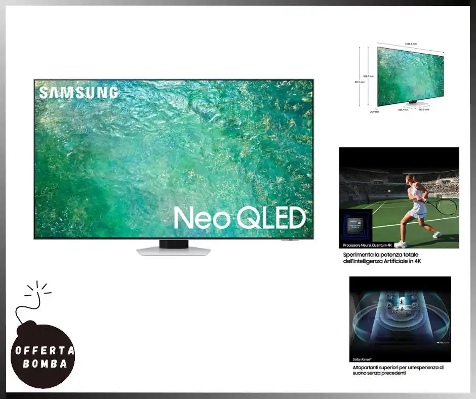 Image from Le Offerte di Joy: ‼️ 𝗣𝗥𝗘𝗭𝗭𝗢 𝗕𝗢𝗠𝗕𝗔‼️ 🟢 *SAMSUNG TV 65" QE65QN85CATXZT NEO QL...