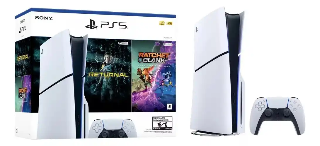 Image from Rafael Pacheco Ofertas: 🎮 PS5 Slim Disc + 2 Jogos (Returnal + Ratchet & Clank) 💵 R$3.699,00 ...