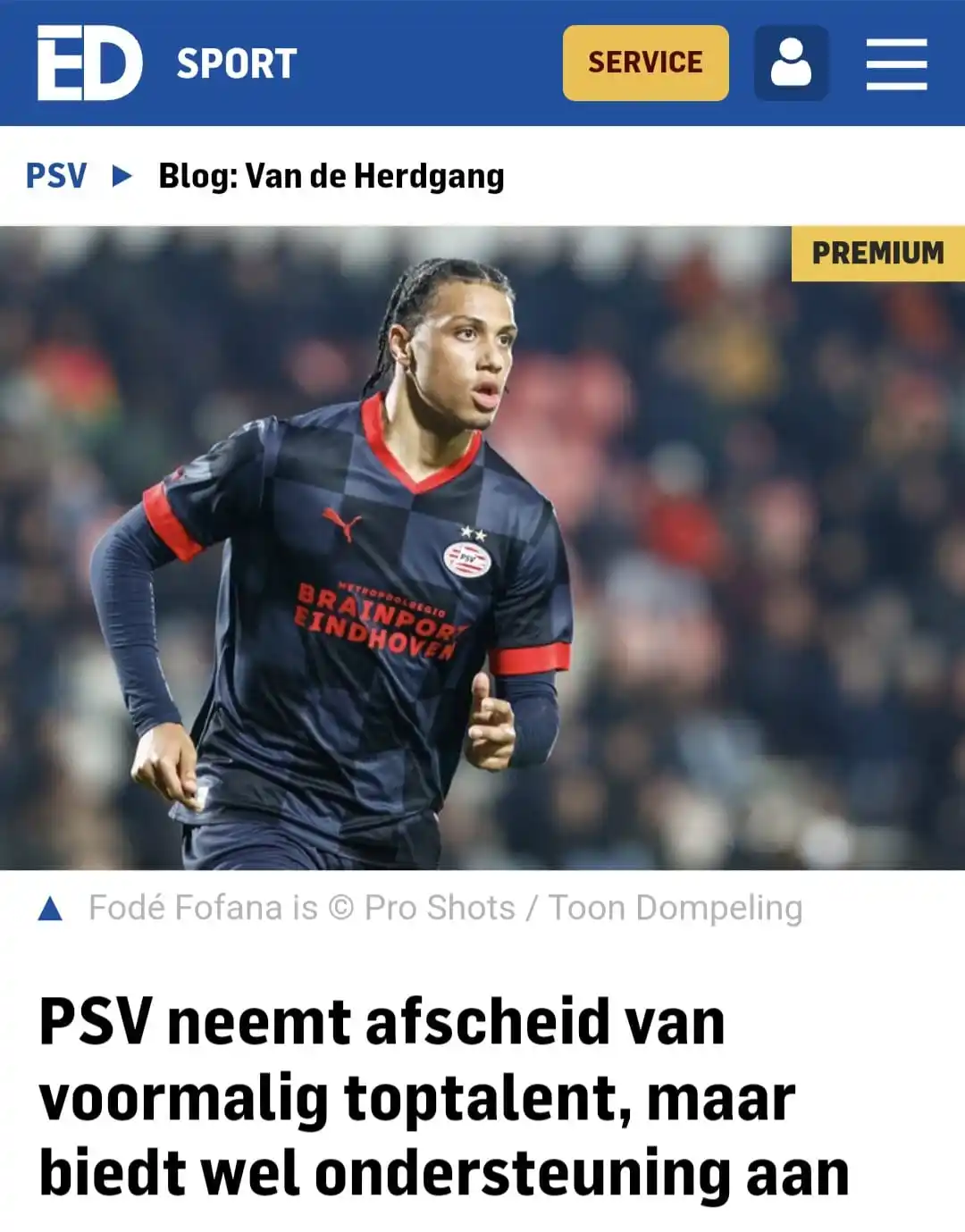 Image from Rik Elfrink - PSV - ED: PSV neemt afscheid van Fofana. Zie: https://www.ed.nl/psv/psv-neemt-af...