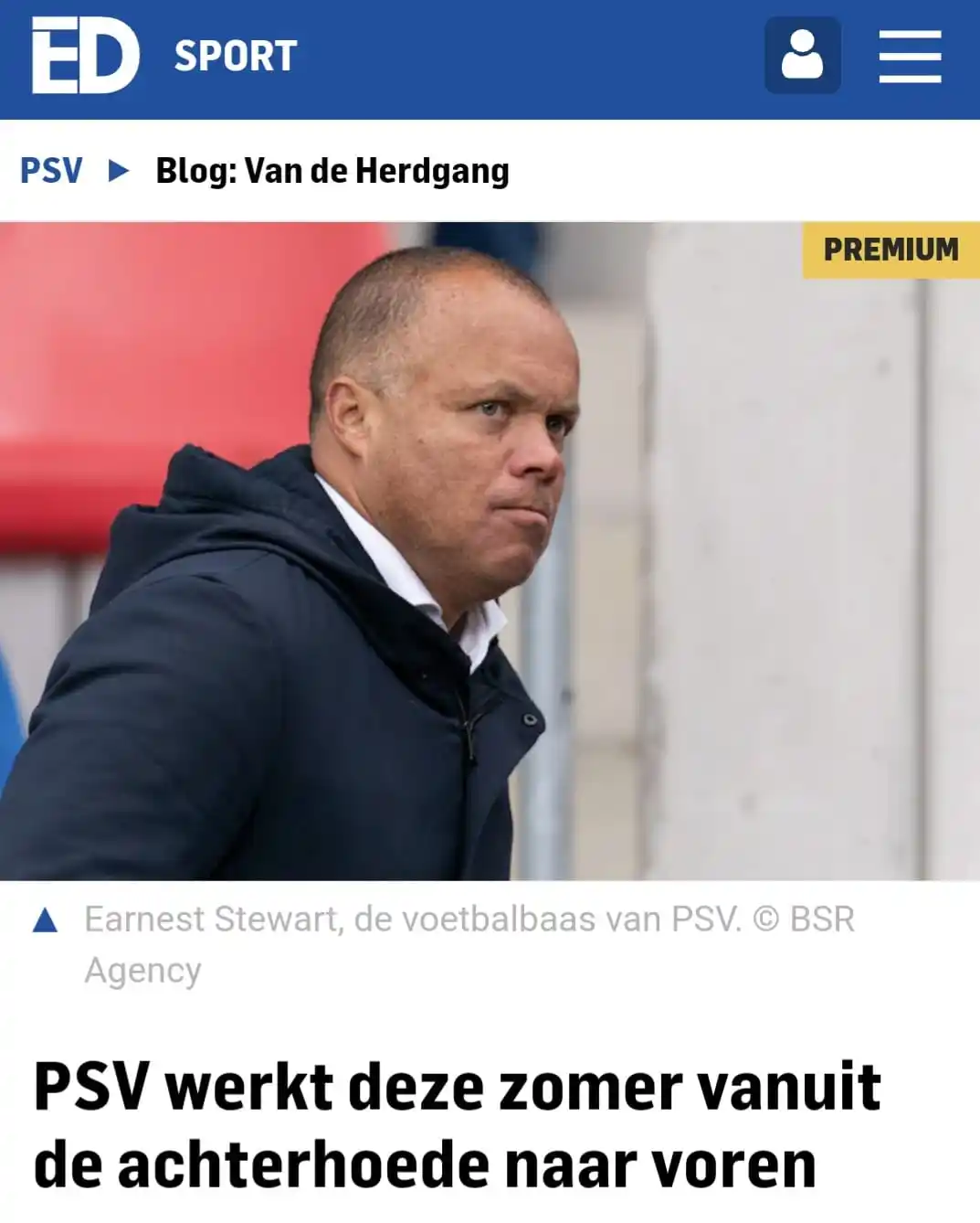 Image from Rik Elfrink - PSV - ED: PSV werkt deze zomer van achter naar voren. Eerst keepers en verdedige...