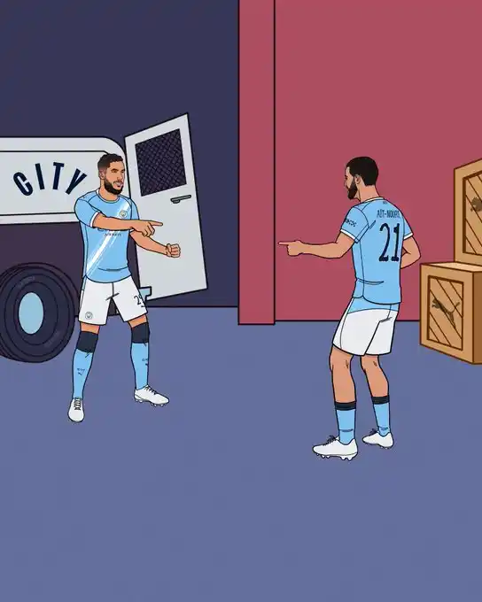 Image from Man City Português : Rayan 👉👈 Rayan...