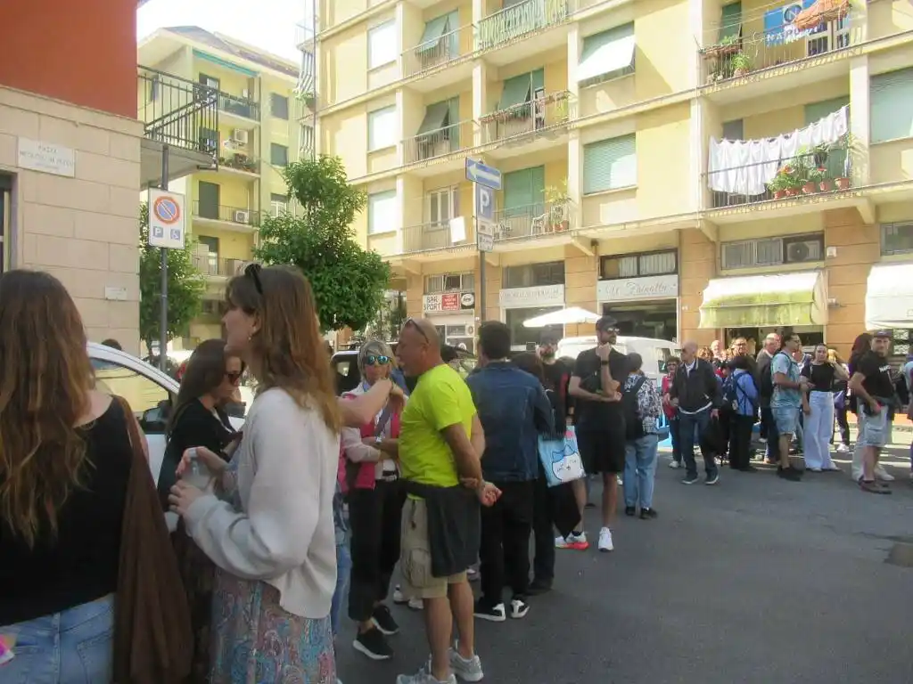 Image from Levante News: *Recco: festa della focaccia, punti di distribuzione presi d'assalto*....