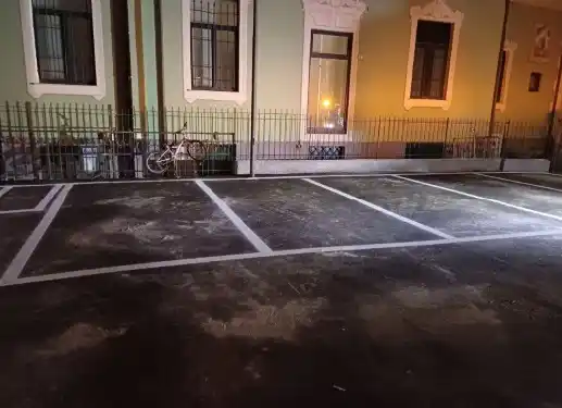 Image from Levante News: *Recco, più posti auto in centro*. Nuovi stalli in largo dei Mille, pi...