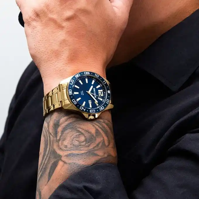 Image from Ofertas&Promoções EXPRESS - Shopee Aliexpress Mercado livre Amazon: RELÓGIO OFICIAL DO BICHEIRO Relógio Casual Em Aço Dourado Seculus De...