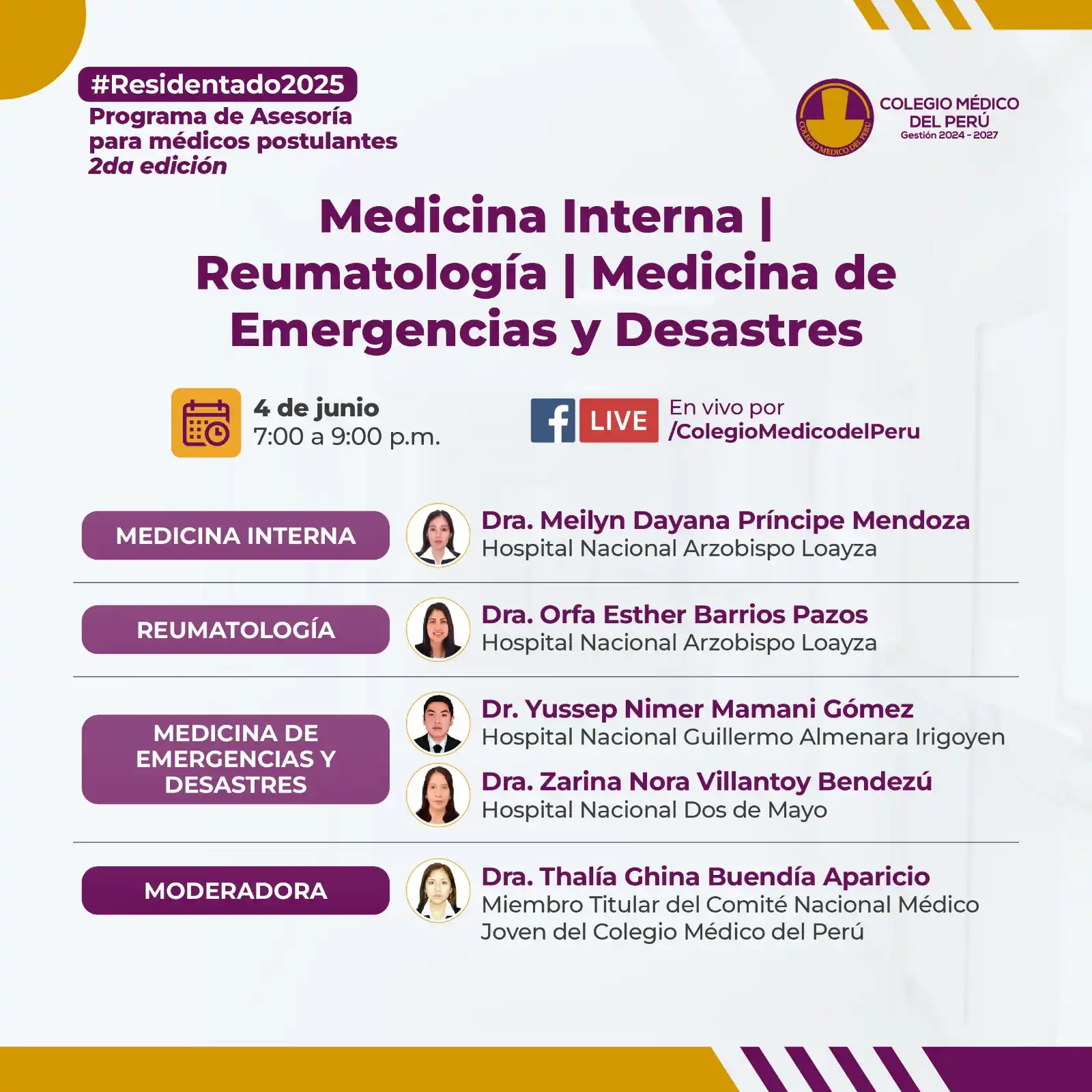 Image from Colegio Médico del Perú: *<a class="text-blue-500 hover:underline cursor-pointer" href="/hashta...