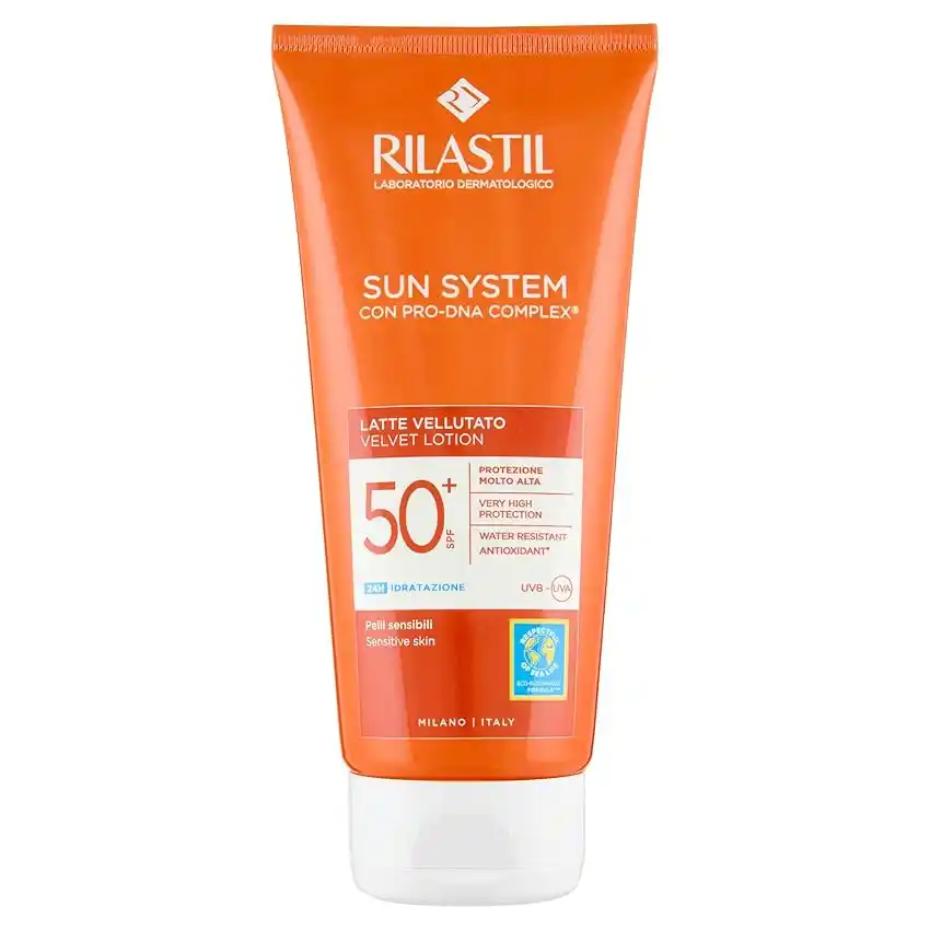 Image from Supermercato Sottocasa: 👀 Rilastil Sun System Latte Vellutato, Emulsione Fluida dalla Texture...