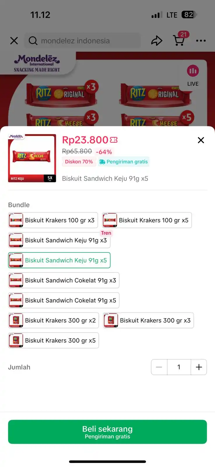 Image from INFO PROMO RACUN SHOPEE CUAN: Ritz coba ambil yg 5pc yaa atau belanja d atas 20rb biar bisa pake vc ...