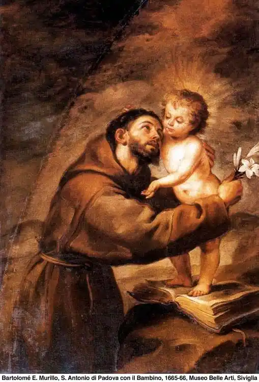 Image from ☧📜 Evangelio 𝐃𝐢𝐚𝐫𝐢𝐨 ✞🕯: *👶✨ SAN ANTONIO Y EL NIÑO JESÚS* Una vez, un padre acusó injustament...