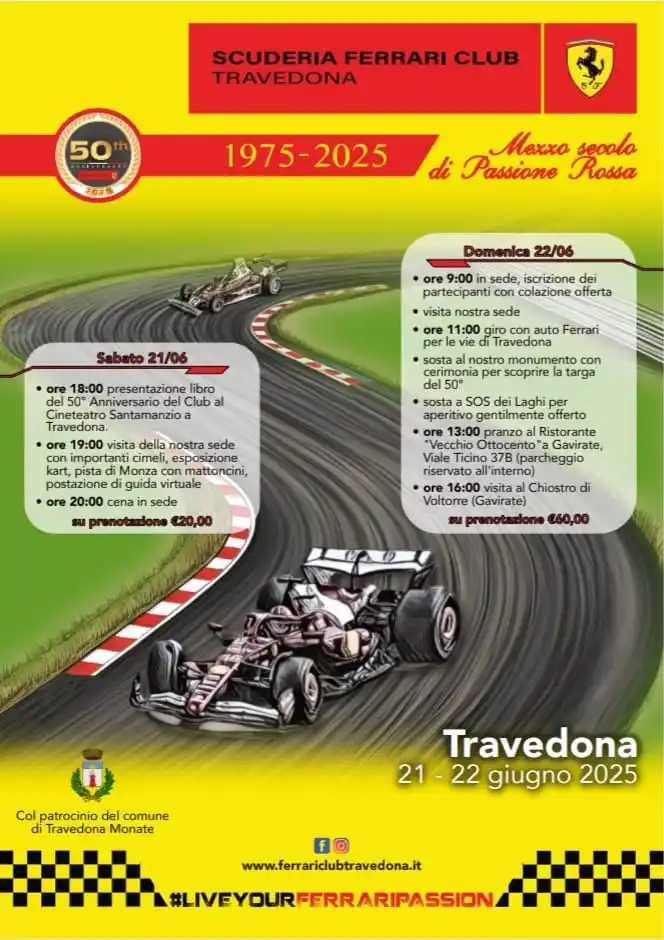 Image from Comune di Travedona Monate: Scuderia Ferrari Club Travedona, con il patrocinio del Comune di Trave...