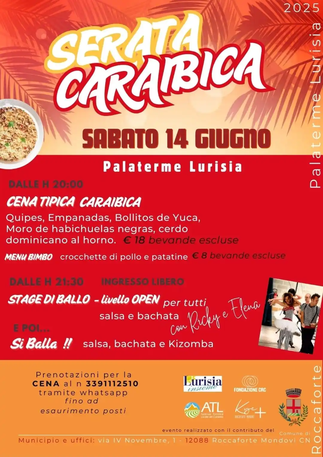 Image from Ufficio Turistico Di Roccaforte Mondovì: Si aprono con la serata caraibica gli eventi estivi di Lurisia 2025. S...