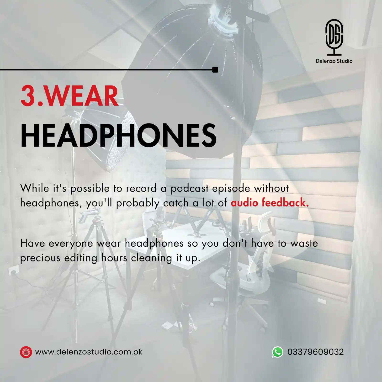 Image from Delenzo Studio: Stop guessing what your audio sounds like — hear it live as you record...