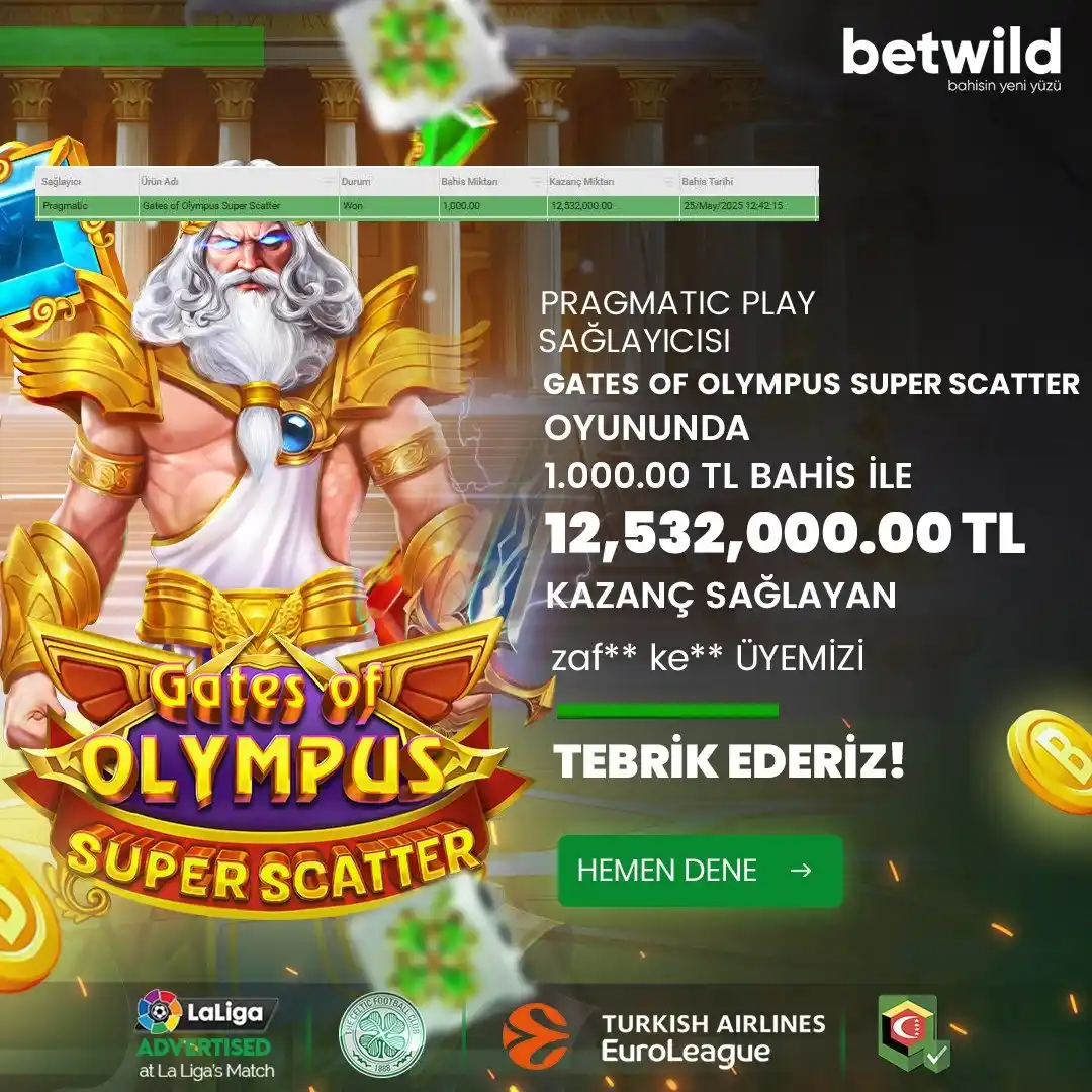Image from BetWild: ☘️☘️ *TEK SPİN İLE DEV KAZANÇ* 🎰 *PRAGMATIC PLAY* ⚡️ *GATES OF OLYM...