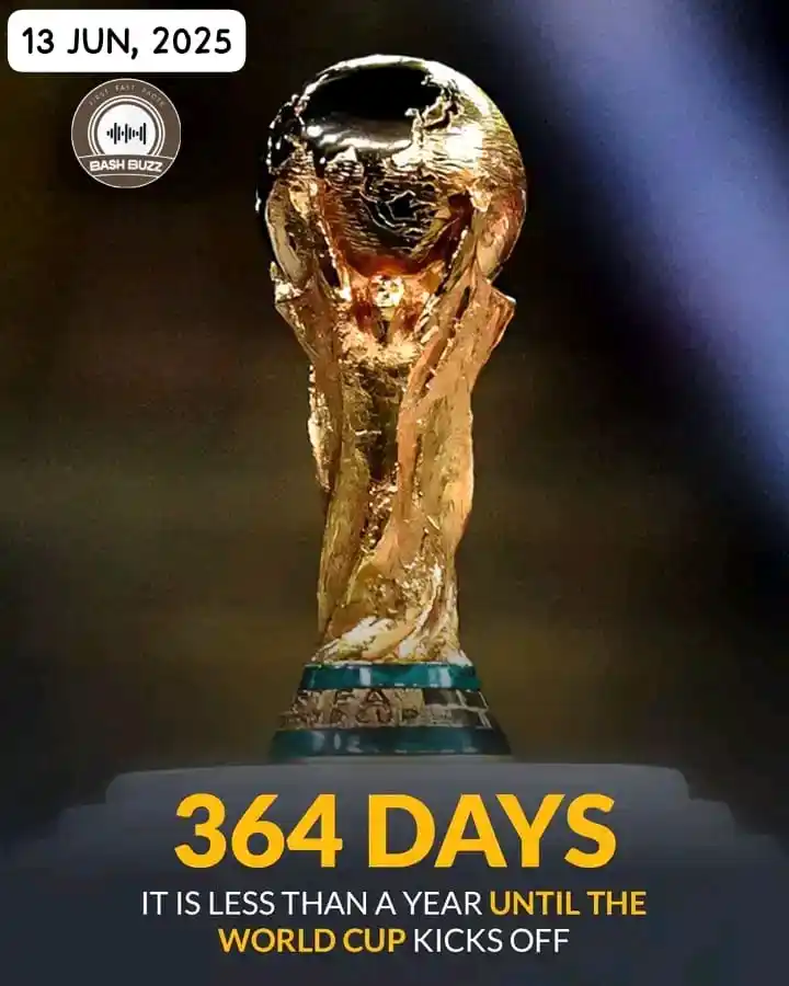 Image from BashBuzz: The countdown for the 2026 World Cup has begun 🏆🌍...