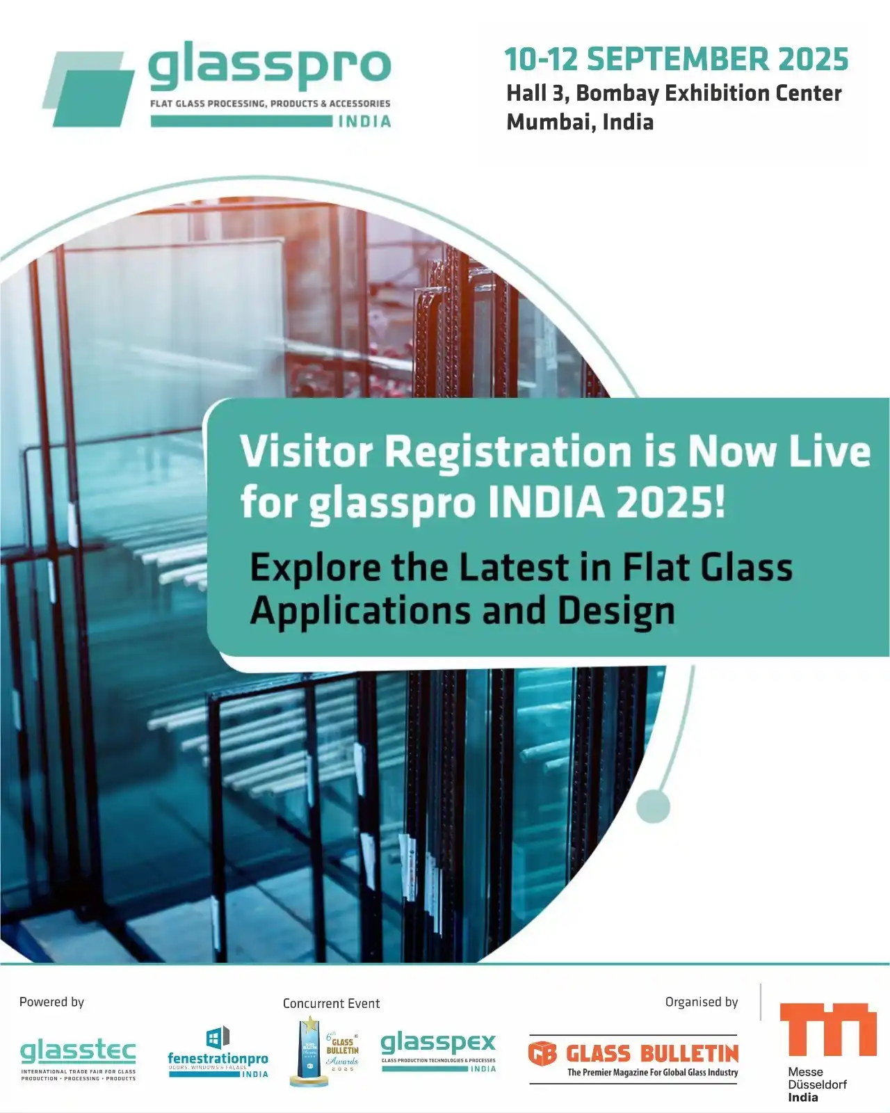Image from Glass Bulletin: *The doors are opening soon!* _Visitor registration for glasspro INDI...