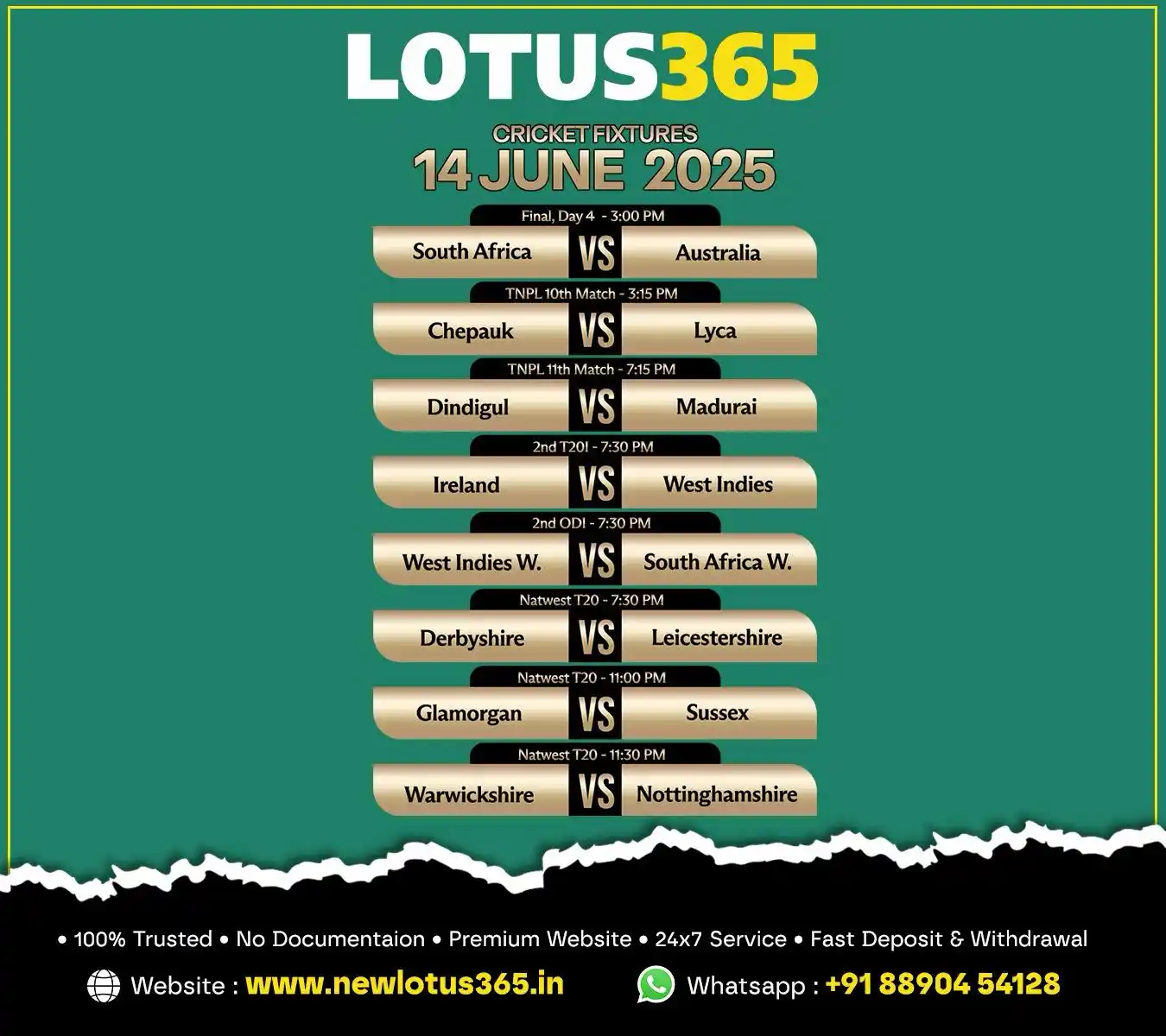 Image from Newlotus365: *Today Match Schedule✅✅* *For Any Query Contact 👇* T.me/Newlotus365i...
