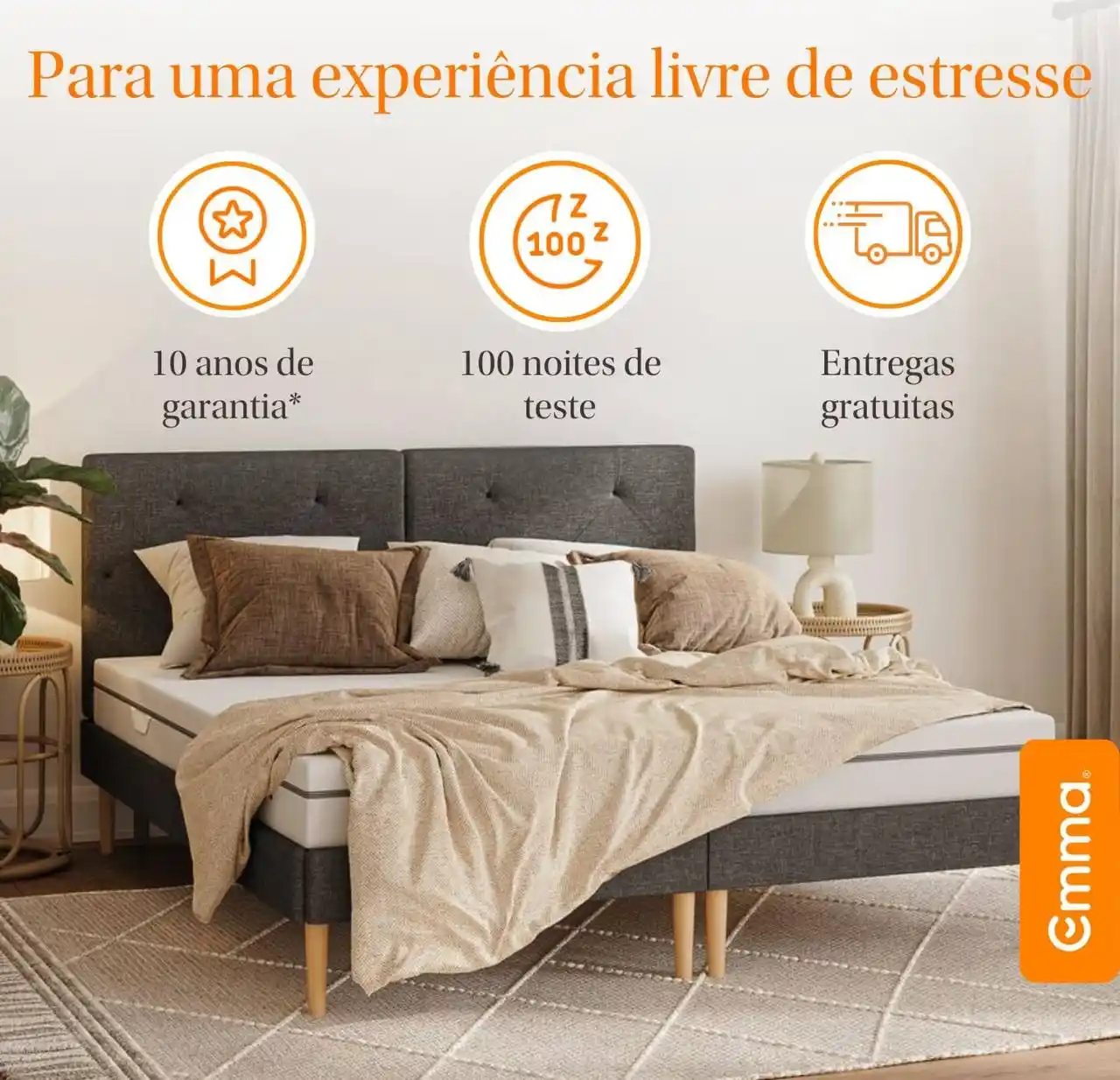 Image from Ofertas&Promoções EXPRESS - Shopee Aliexpress Mercado livre Amazon: TROCA ESSE COLCHÃO Q SO DA DOR NAS COSTAS 😒 Colchão Casal Emma Duo C...
