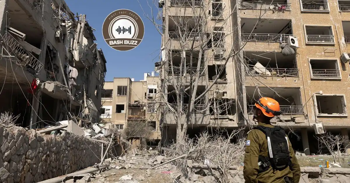 Image from BashBuzz: *UPDATE*: Iran has struck Israel with barrages of missiles, day after ...