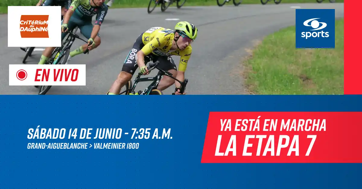 Image from Caracol Sports: ¡🔴 Vea la etapa reina del Critérium del Dauphiné 🤩! No se pierda nad...