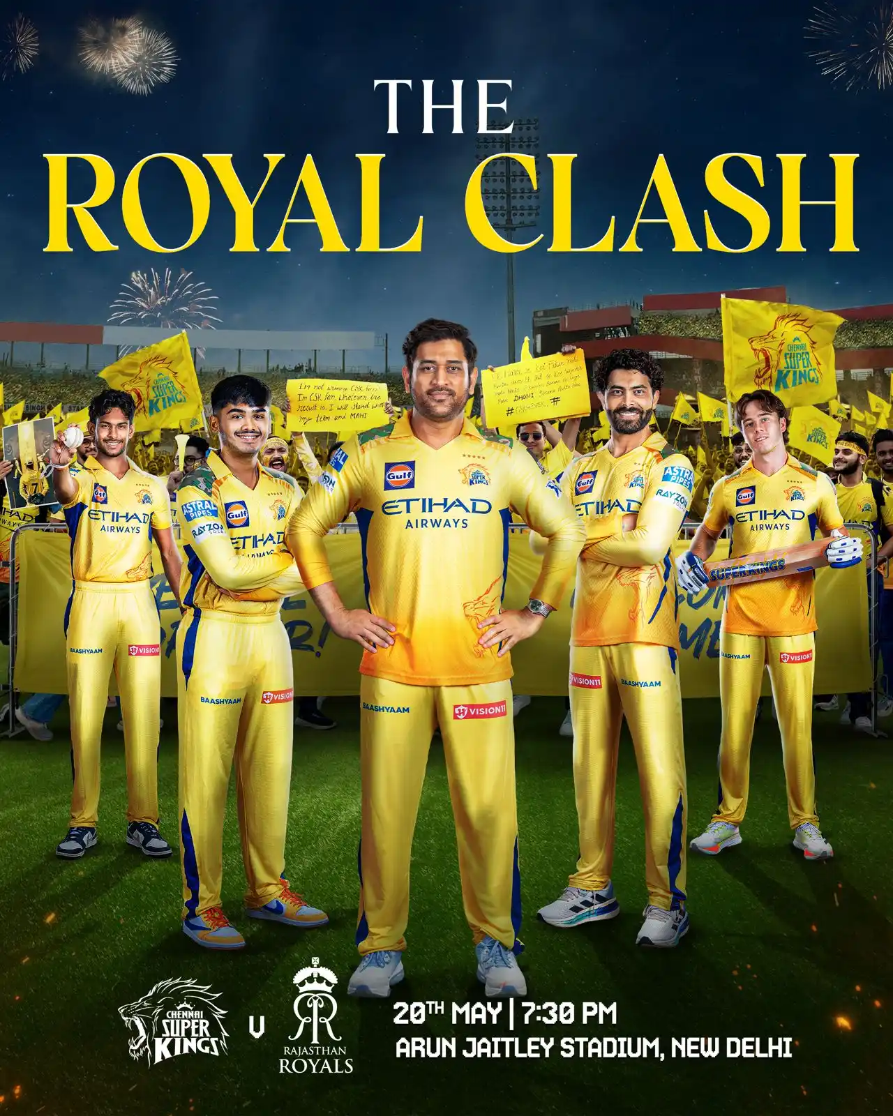 Image from Chennai Super Kings: With your Whistles and Yellove!🥳💛 Lions are roar ready!🦁🔥 <a cla...