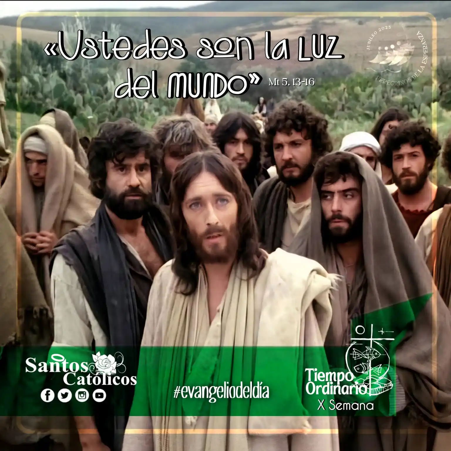 Image from ☧📜 Evangelio 𝐃𝐢𝐚𝐫𝐢𝐨 ✞🕯: 🕯📖 *X Semana del Tiempo Ordinario | Lunes 09° de Junio 2025 🟢* 📌...