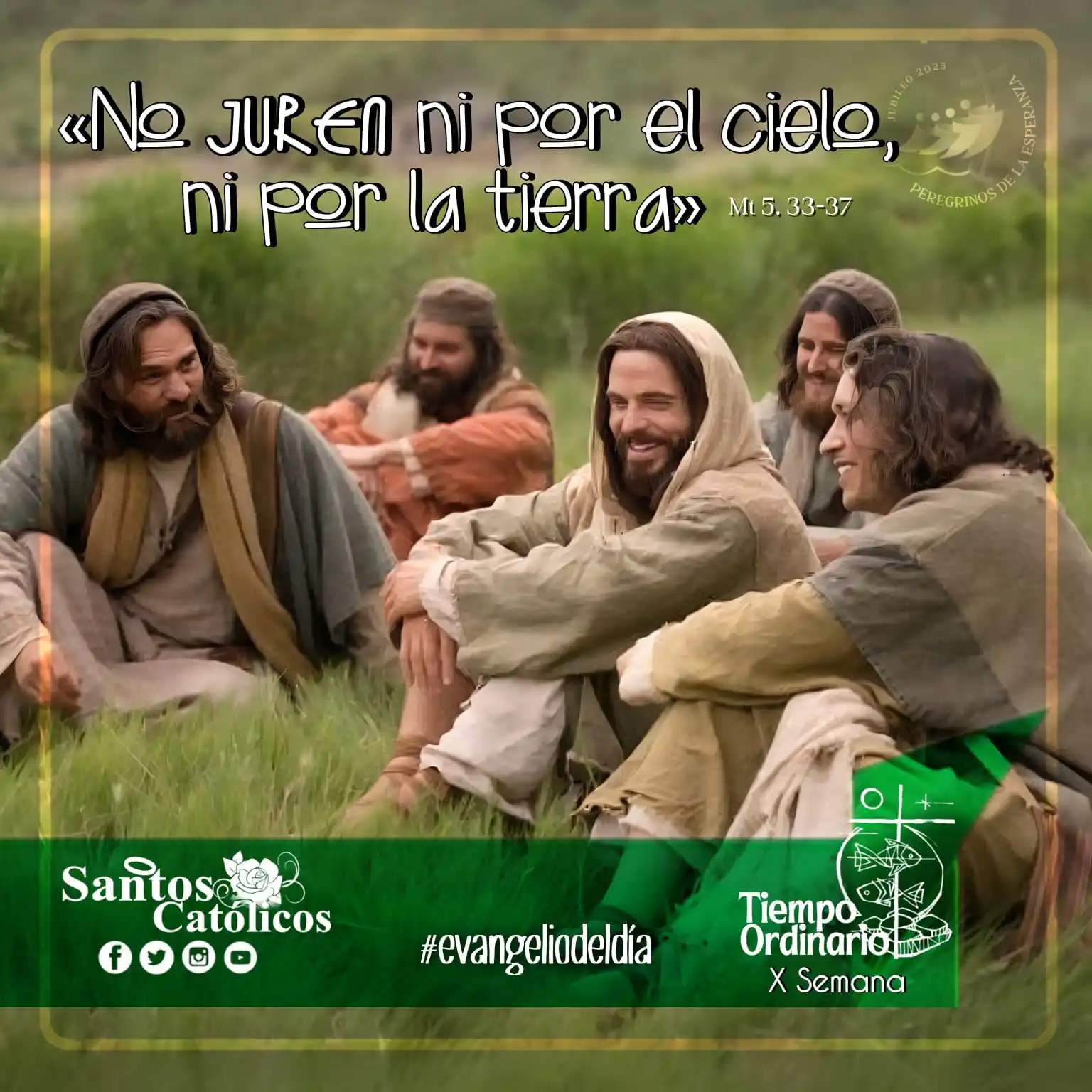 Image from ☧📜 Evangelio 𝐃𝐢𝐚𝐫𝐢𝐨 ✞🕯: 🕯📖 X Semana del Tiempo Ordinario ⚪️ | *Sábado 14° de Junio 2025* �...