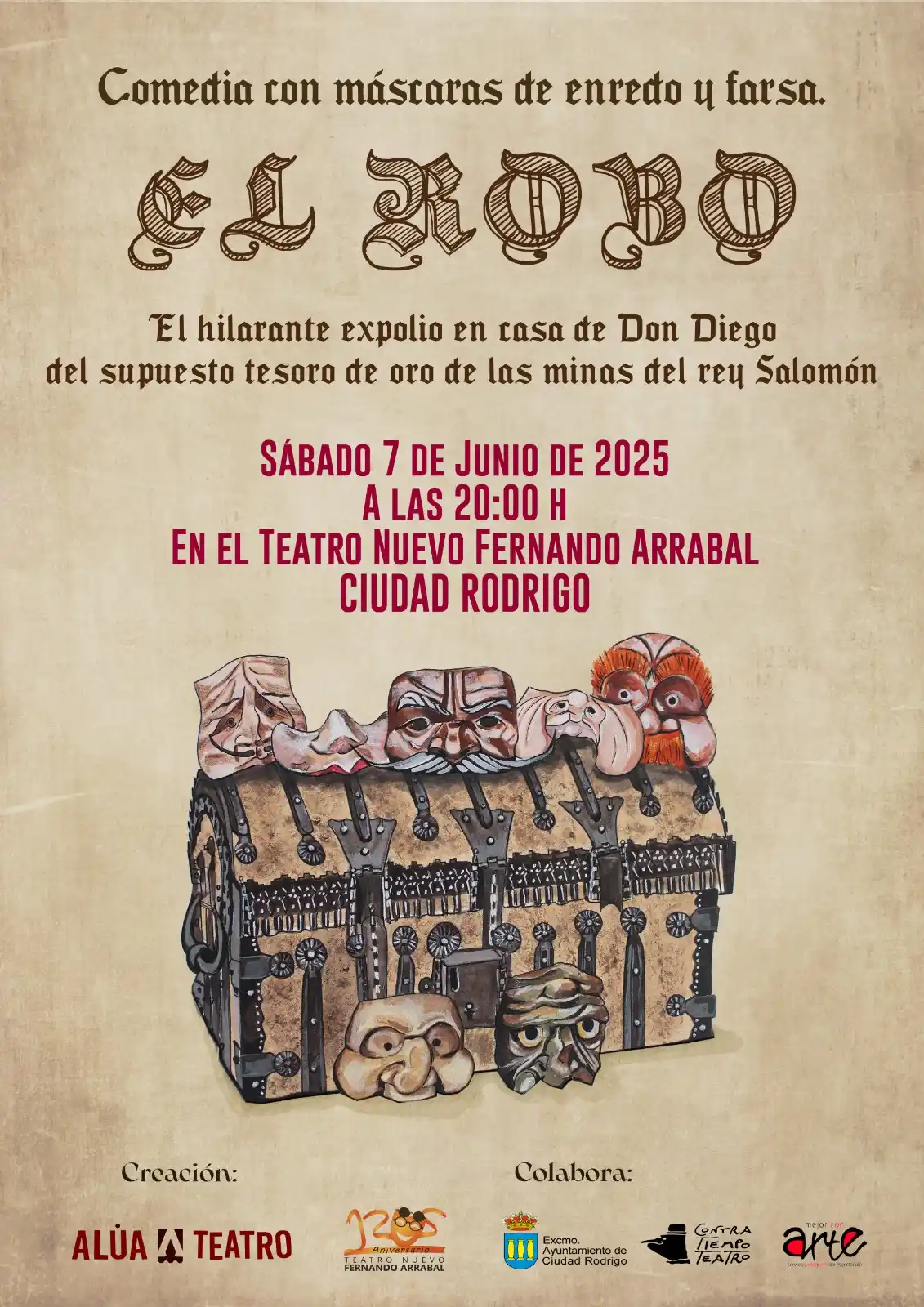 Image from Ayuntamiento de Ciudad Rodrigo: 🎭Alúa Teatro presenta "El Robo" en el Teatro Nuevo 🕵🏻La compañía A...