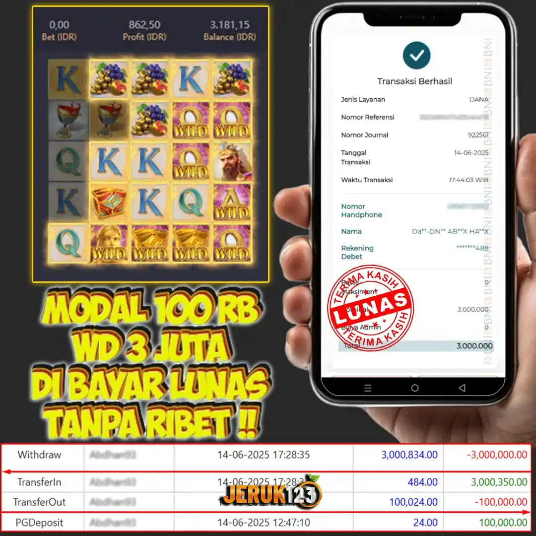 Image from SLOT GACOR HARI INI !!!: 💥 MODAL DEPO 100.RIBU, CUAN 3.JUTA LANGSUNG CAIR‼️ Main santai, profi...