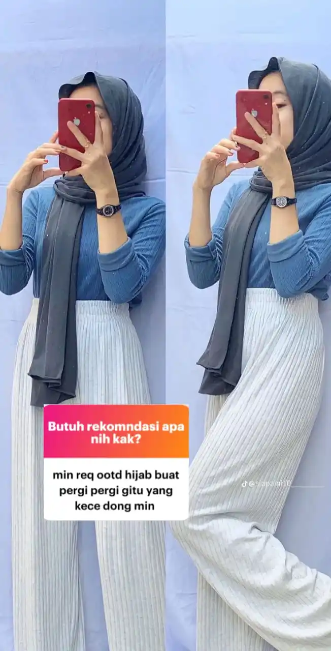Image from Rekomendasi Outfit | Ootd Hijab | Ootd Remaja Indonesia: ✨```Ootd hijab paling simpel 💕``` ✨ _Keren banget Outfitnya,😍 💅�...