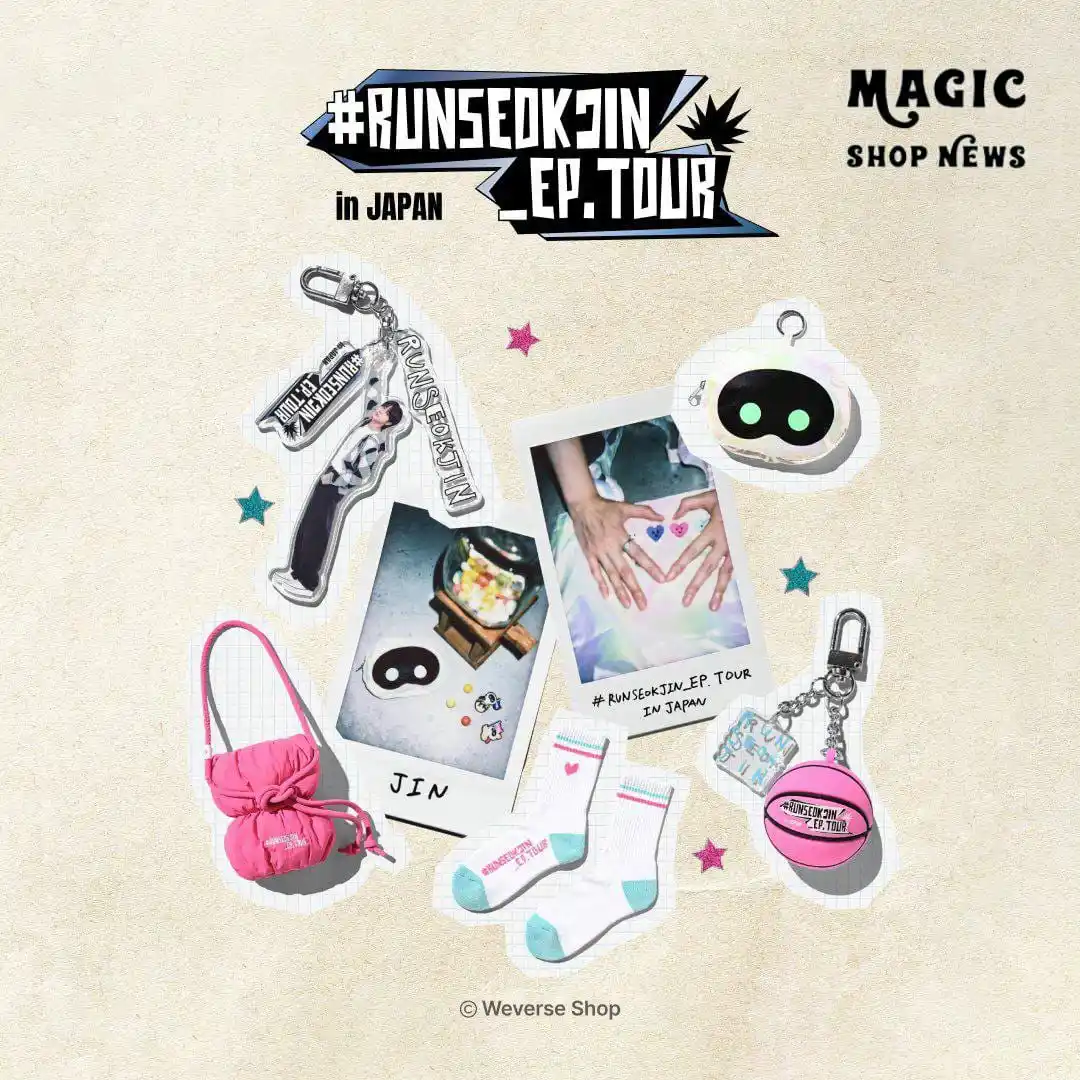 Image from Magic Shop News ⟭⟬⁷ 🪄💜 BTS: *🎁 PRODUTOS OFICIAIS DA “RUN SEOKJIN EP. TOUR IN JAPAN” DISPONÍVEIS* ...