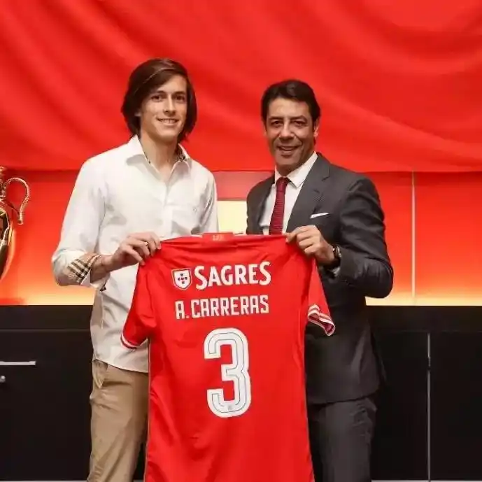 Image from π
πππππππ ππππ πππ β½: Rui Costa (Benfica President): "Γlvaro Carreras is playing in the Club...
