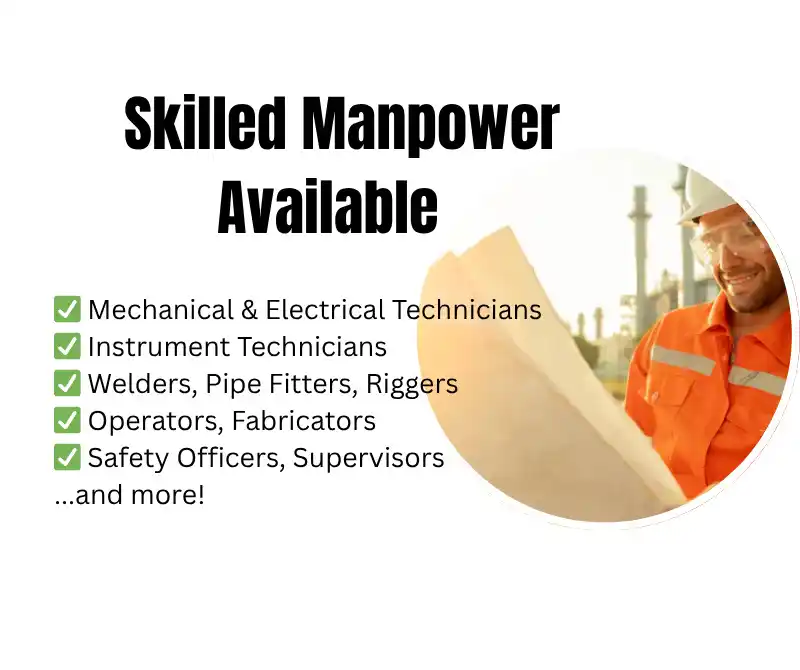 Image from Oil and Gas. Online: Skilled Manpower Available Available positions: ✅ Mechanical & Elect...