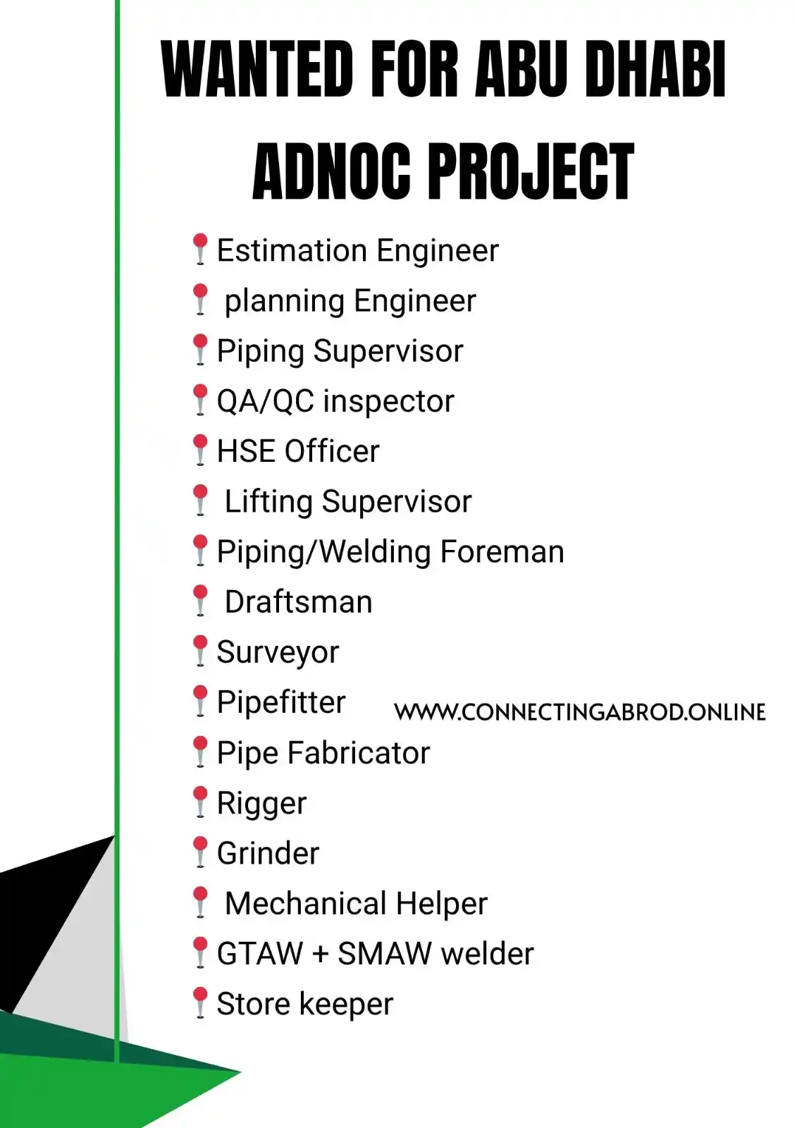 Image from Oil and Gas. Online: Wanted for Abu Dhabi ADNOC PROJECT 📍Estimation Engineer 📍 planning ...