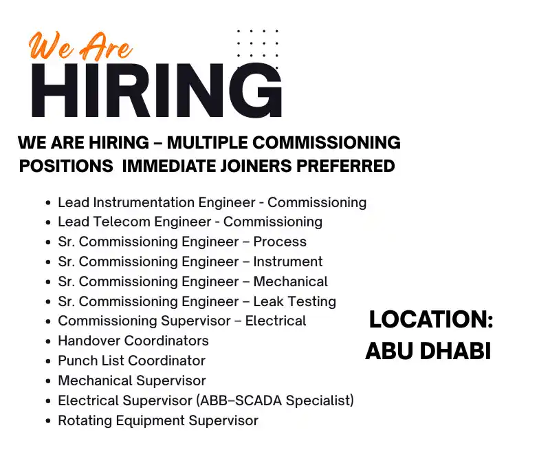 Image from Oil and Gas. Online: We are currently looking for experienced professionals for the followi...
