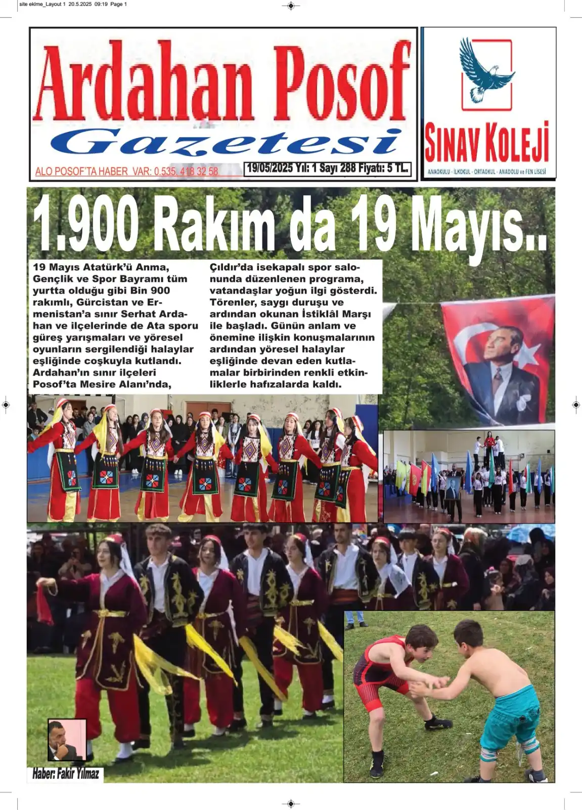 Image from Fakir Ajans: *1.900 Rakım da 220 Bin TL. Konserli 19 Mayıs.. *Çıldır Köy muhtarları...