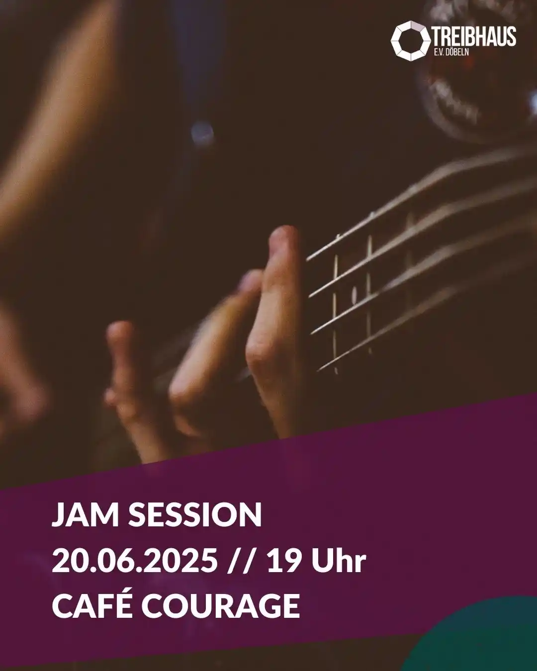 Image from TREIBHAUS E.V. : 20.06.2025 // 19.00 Uhr // Café Courage JAM SESSION ⠀⠀⠀⠀⠀⠀⠀⠀⠀ Wir lade...
