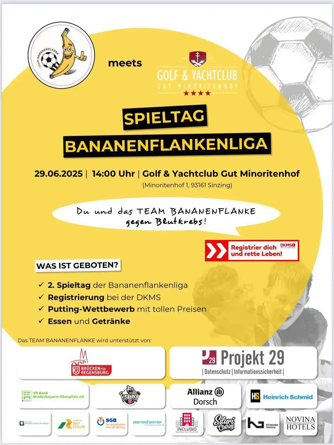 Image from Eisbären Regensburg: 📅 29. Juni ab 14 Uhr
📍 Golf & Yachtclub Gut Minoritzenhof in Sinzing...