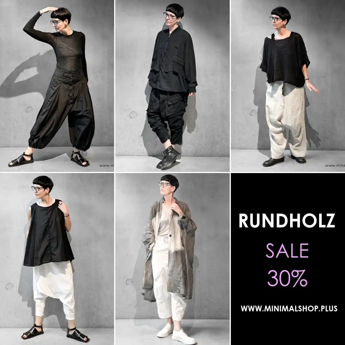 Image from MINIMALshop - RUNDHOLZ Mode - Stylebook + Modetrends : 30% Summersale - Mode von RUNDHOLZ https://www.minimalshop.plus/run...