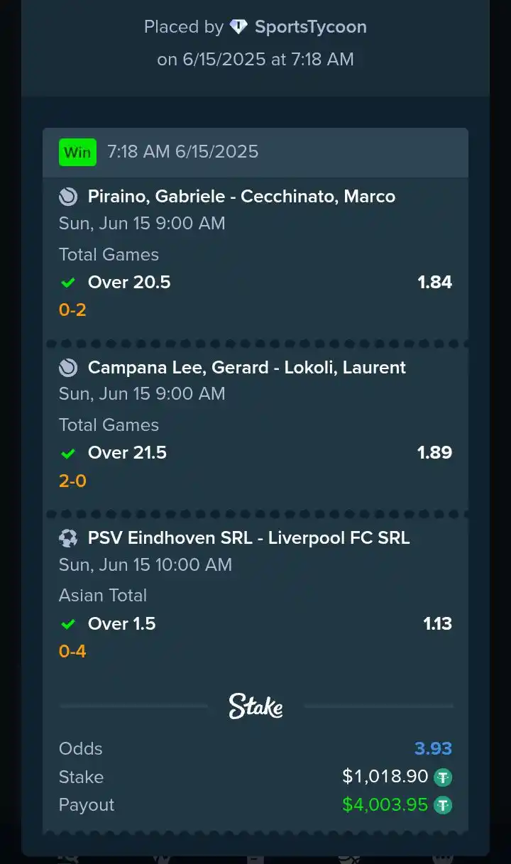 Image from Funnybros : *4 ODDS COMBO TICKET WON ON STAKE!!!* ✅💵🔥✅💵💥✅💵🔥✅ 💵 $4,000 won...